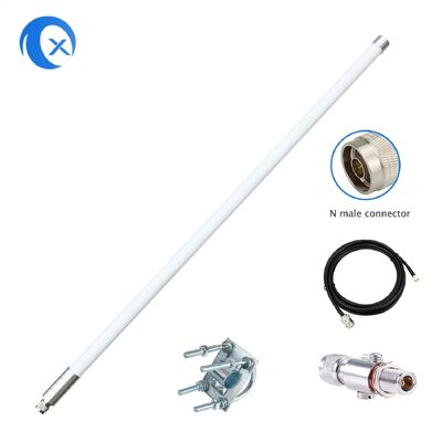 5.8 dBi Lora Fiberglass Antenna 868MHz แอนเทนนาในภายนอกในภายในทุกทิศทางด้วย 10FT Ultra Low Loss Kmr200 Cable สําหรับ Nebra Rak Rak V2 Syncrob