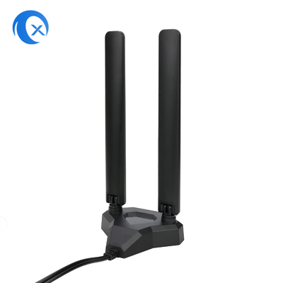WiFi 6E Tri Band Antenna 6GHz 5GHz 2.4GHz เกมส์ WiFi Antenna ฐานแม่เหล็กสําหรับคอมพิวเตอร์ PC