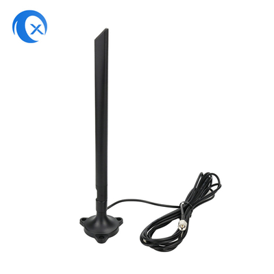 2.4G 5 DBi 5g 5.8g WiFi มอนท์แอนเทนน์แม่เหล็กทุกทิศทาง พร้อมสายเชื่อม SMA สําหรับการ์ดเครือข่าย