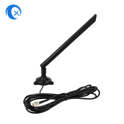 2.4G 5 DBi 5g 5.8g WiFi มอนท์แอนเทนน์แม่เหล็กทุกทิศทาง พร้อมสายเชื่อม SMA สําหรับการ์ดเครือข่าย