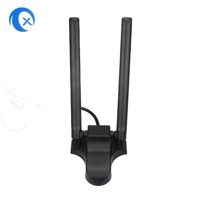 แอนเทนเน่ WiFi ระยะสอง 2.4GHz 5GHz RP-SMA พร้อมสายขยาย 6.5 ฟุต สําหรับ PC Desktop คอมพิวเตอร์ไร้สาย Bluetooth