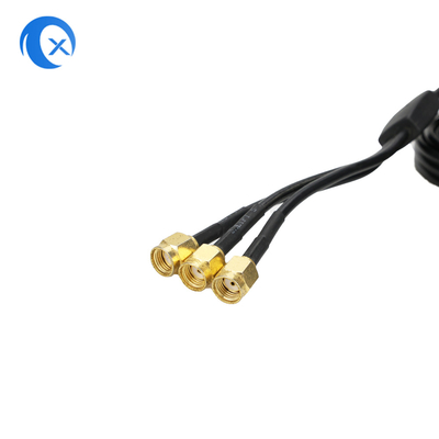 2.4G / 5G ทรีพล 7dBi แอนเทนนา WiFi Bluetooth Wireless Extender แอนเทนนาที่ติดตั้งด้วยแม่เหล็กด้วยเครื่องเชื่อม RP-SMA
