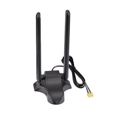 WiFi 6E Antenna Tri-Band 2.4GHz 5GHz 6GHz ฐานแม่เหล็ก WiFi Antennae RP-SMA Connector สําหรับ PC Desktop Wireless Router