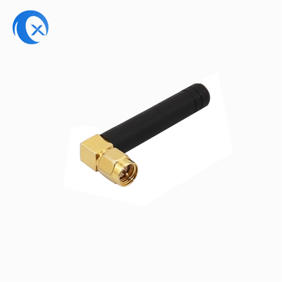 Quad Band มุมขวา 850 ถึง 1900 MHz แอนเทนนายาง GSM มีมุมขวา SMA เพศชาย