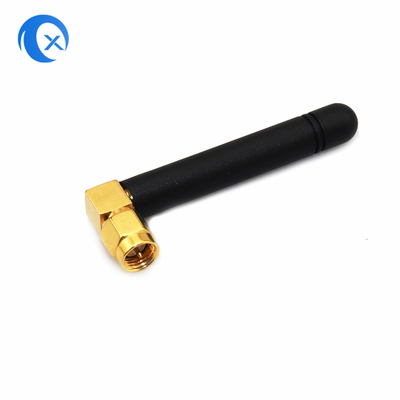 2.4G WiFi มุมขวา SMA ผู้ชาย Connector ความคุ้มค่าสูง 2dBi GSM ยางแตตแอนเท่นสําหรับ Router