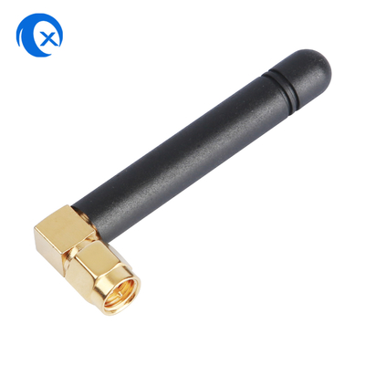 2.4G WiFi มุมขวา SMA ผู้ชาย Connector ความคุ้มค่าสูง 2dBi GSM ยางแตตแอนเท่นสําหรับ Router