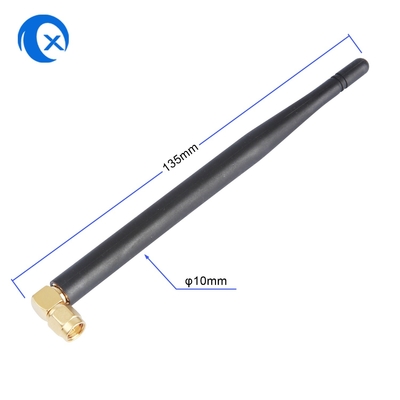 SMA Male Connector Mount High Gain 5dBi 868MHz 2.4G Antenna NFC Fixed Right Angle WiFi แอนเทนน่าถุงยางสําหรับรูเตอร์