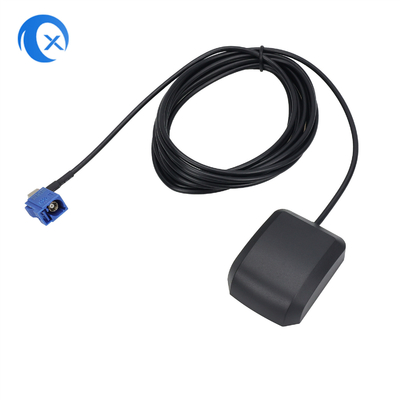 GPS การเพิ่มความเร็วสูง 27dBi แอนเทนนาที่ทํางานภายนอก 008 Gps แอนเทนนา Glonass พร้อมเครื่องเชื่อม Fakra