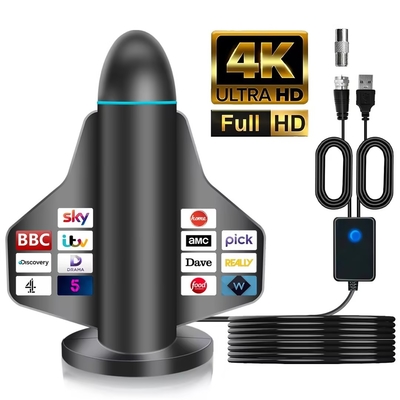 ระยะยาว แอนเทนน่าทีวีดิจิตอล 4K HD ใหม่ พร้อมส่งเสริมสัญญาณสําหรับทีวีสมาร์ท และทีวีทั้งหมดสําหรับช่องทางท้องถิ่นในภายในและภายนอก