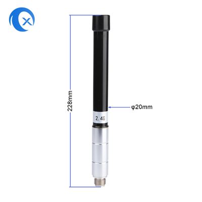 2.4G 5dBi Omnidirectional WiFi เสาอากาศสถานีฐานไฟเบอร์กลาสพร้อมขั้วต่อ N