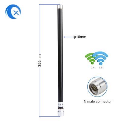 Dual Band 7dBi เสาอากาศสถานีฐานไฟเบอร์กลาสรอบทิศทาง