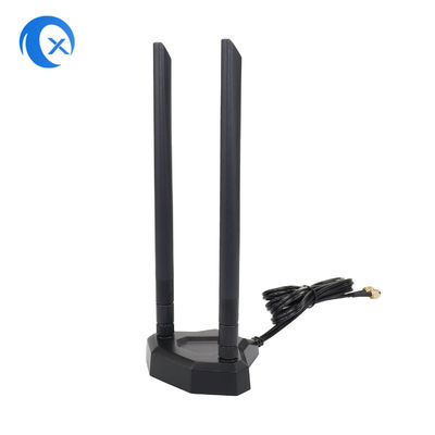 RoHS 2.4 5.8GHz เสาอากาศฐานแม่เหล็กแบบ Dual Band 5dBi