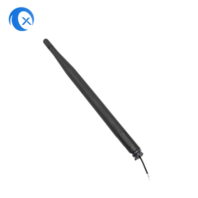เสาอากาศเป็ดยางสีดำเชื่อมต่อกับอิมพีแดนซ์ 50 Ohm Impedance