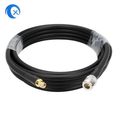 LMR 400 ชุดสายเคเบิลโคแอกเซียล RF การสูญเสียต่ำ N-type ตัวเมียถึงตัวเชื่อมต่อ RPSMA ตัวผู้