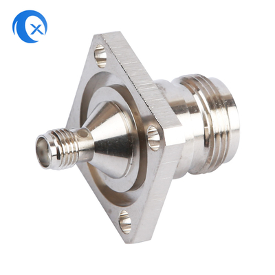 CNC Machine Hardware pannel mount adapter N ประเภทขั้วต่อตัวเมียไปยังขั้วต่อ SMA ตัวเมีย