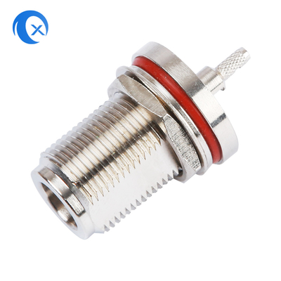 2500 VRMS ฮาร์ดแวร์เครื่อง CNC N ประเภทขั้วต่อตัวเมีย 50OHM Impedance