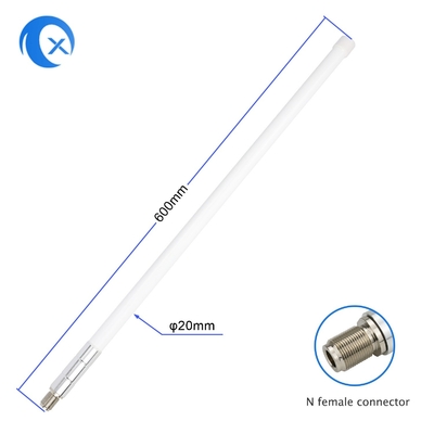 เสาอากาศไฟเบอร์กลาส 5.8dBi กันน้ำกลางแจ้ง N ประเภท 915 MHz เสาอากาศสำหรับ LoRa Gateway